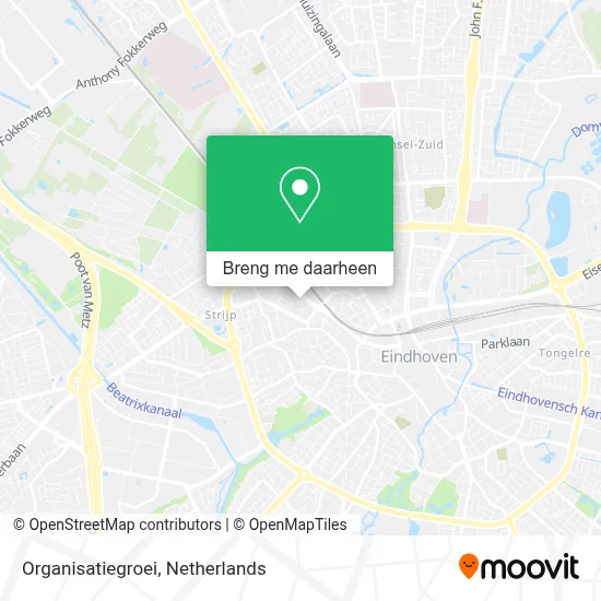 Organisatiegroei kaart