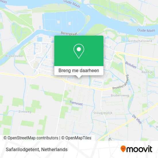 Safarilodgetent kaart