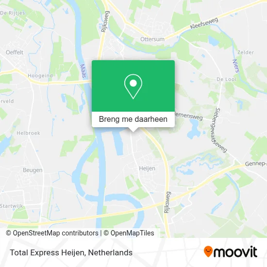 Total Express Heijen kaart