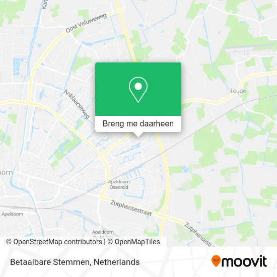Betaalbare Stemmen kaart