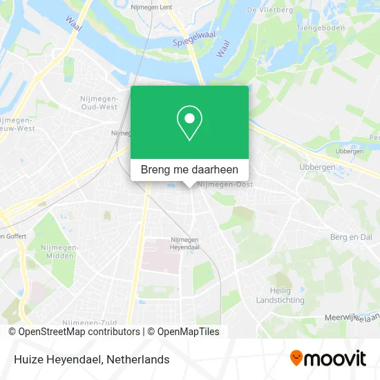 Huize Heyendael kaart