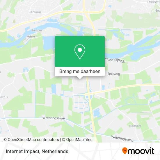 Internet Impact kaart