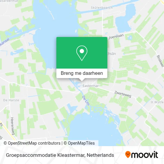 Groepsaccommodatie Kleastermar kaart