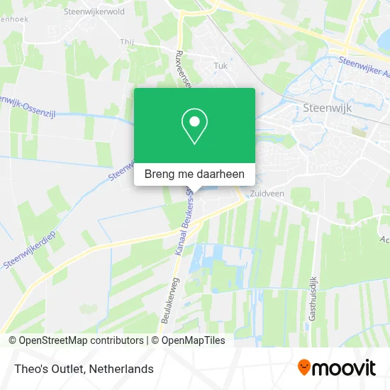Theo's Outlet kaart