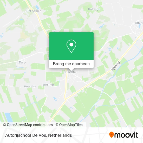 Autorijschool De Vos kaart