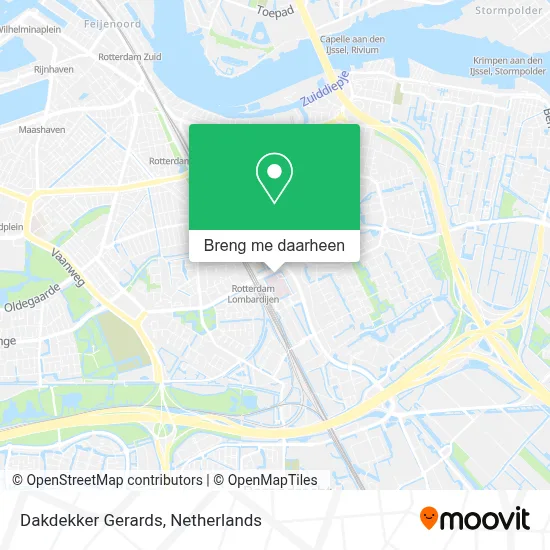 Dakdekker Gerards kaart