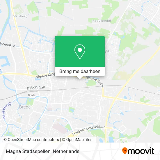 Magna Stadsspellen kaart