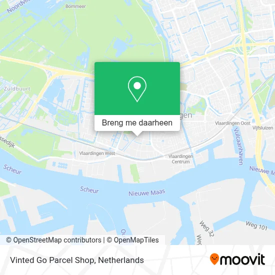 Vinted Go Parcel Shop kaart