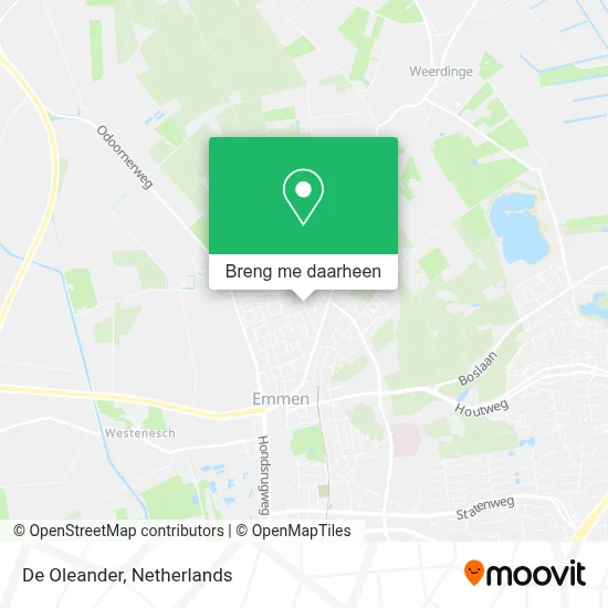 De Oleander kaart