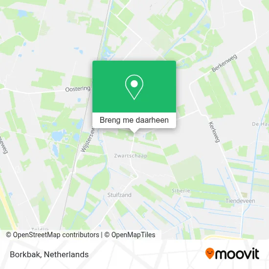 Borkbak kaart