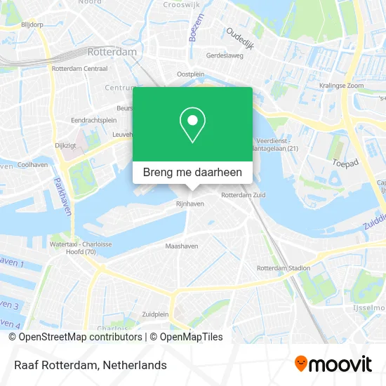 Raaf Rotterdam kaart