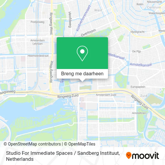 Studio For Immediate Spaces / Sandberg Instituut kaart