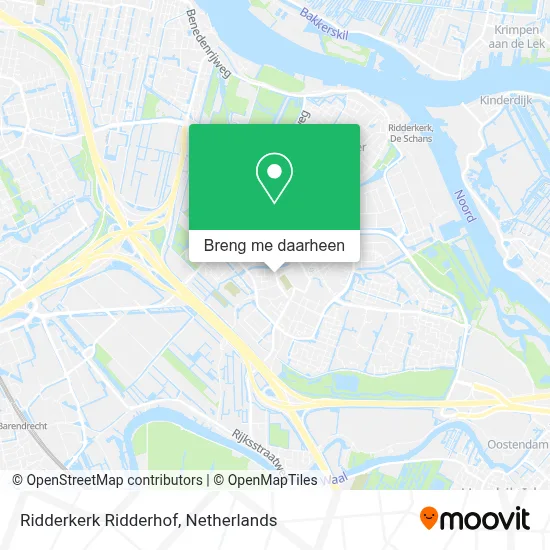 Ridderkerk Ridderhof kaart