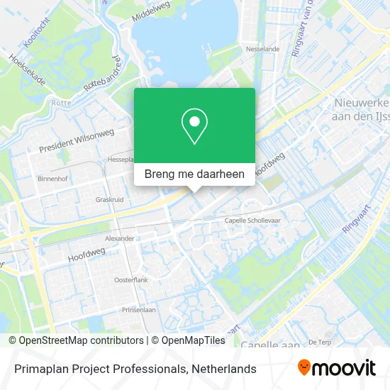 Primaplan Project Professionals kaart