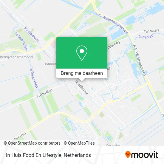 In Huis Food En Lifestyle kaart