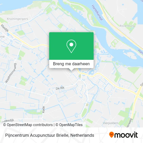 Pijncentrum Acupunctuur Brielle kaart