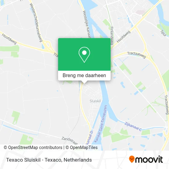 Texaco Sluiskil - Texaco kaart