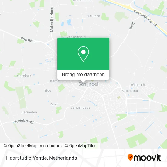 Haarstudio Yentle kaart