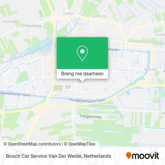 Bosch Car Service Van Der Weide kaart