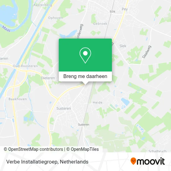 Verbe Installatiegroep kaart