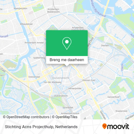 Stichting Acns Projecthulp kaart
