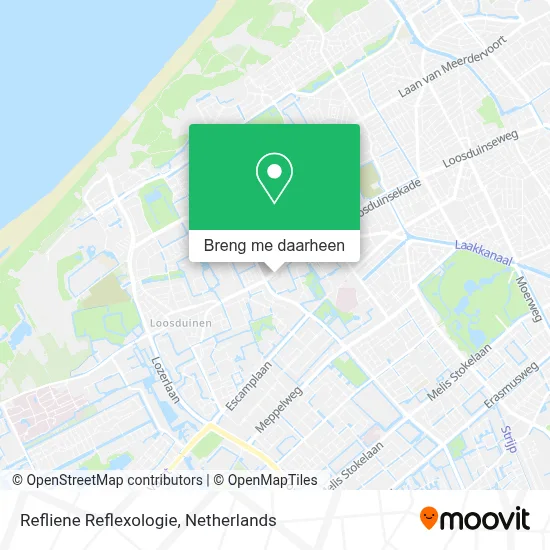 Refliene Reflexologie kaart