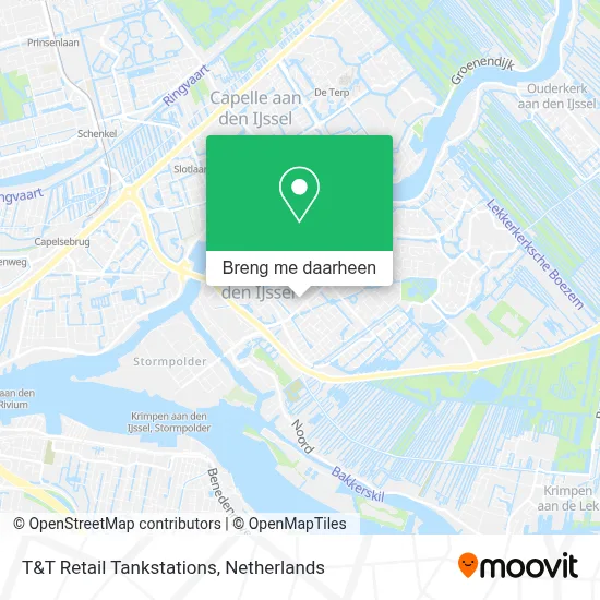 T&T Retail Tankstations kaart