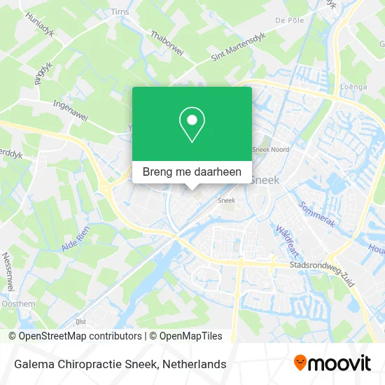 Galema Chiropractie Sneek kaart