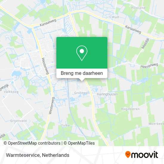 Warmteservice kaart