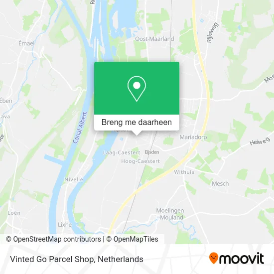 Vinted Go Parcel Shop kaart