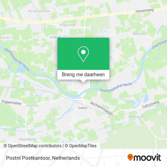 Postnl Postkantoor kaart