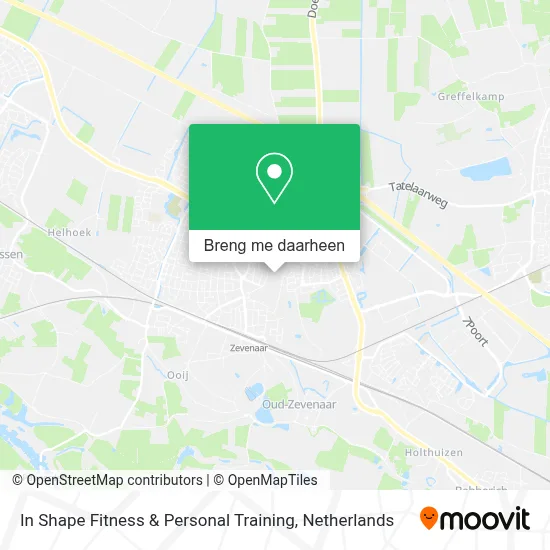 In Shape Fitness & Personal Training kaart