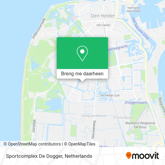 Sportcomplex De Dogger kaart