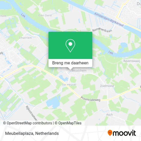 Meubellaplaza kaart