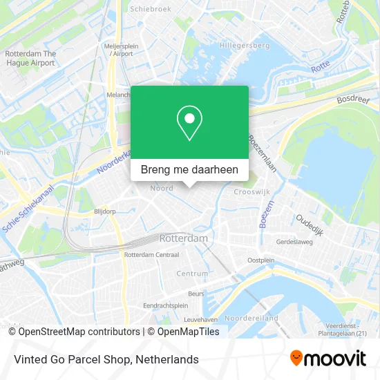 Vinted Go Parcel Shop kaart