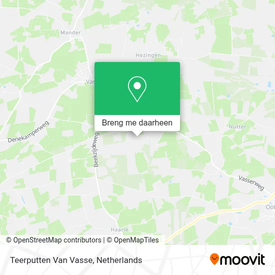 Teerputten Van Vasse kaart