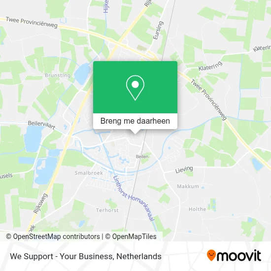 We Support - Your Business kaart
