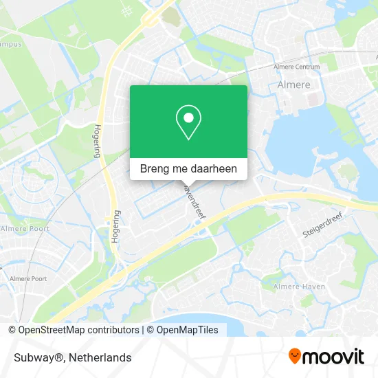 Subway® kaart