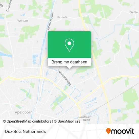 Duzotec kaart