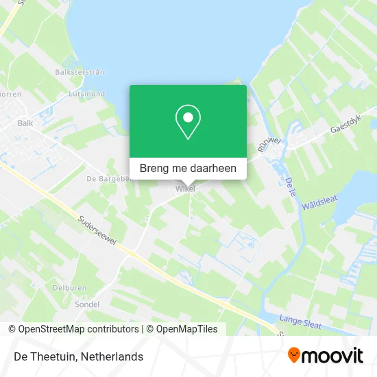 De Theetuin kaart