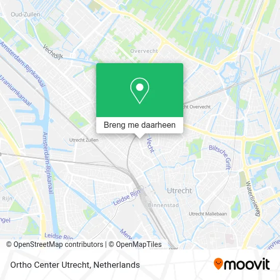 Ortho Center Utrecht kaart