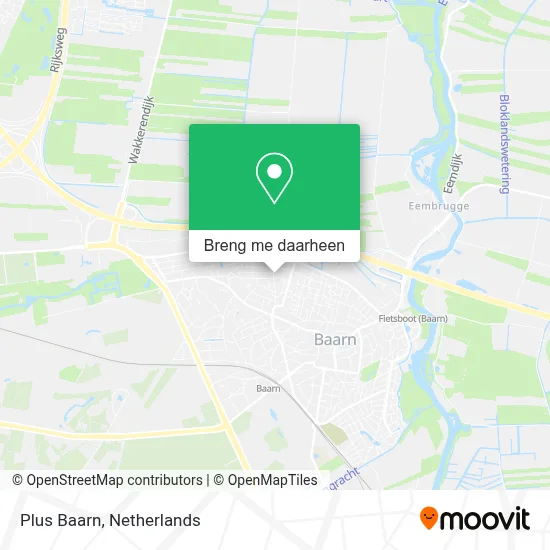 Plus Baarn kaart