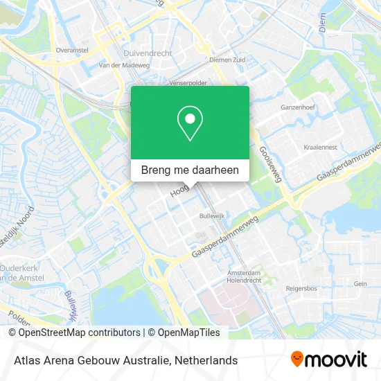 Atlas Arena Gebouw Australie kaart
