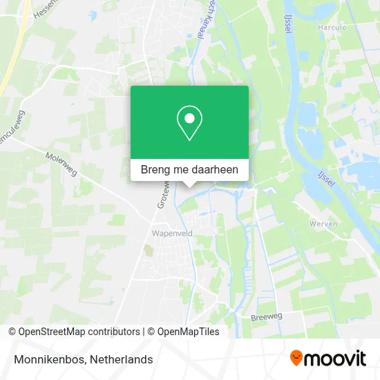 Monnikenbos kaart