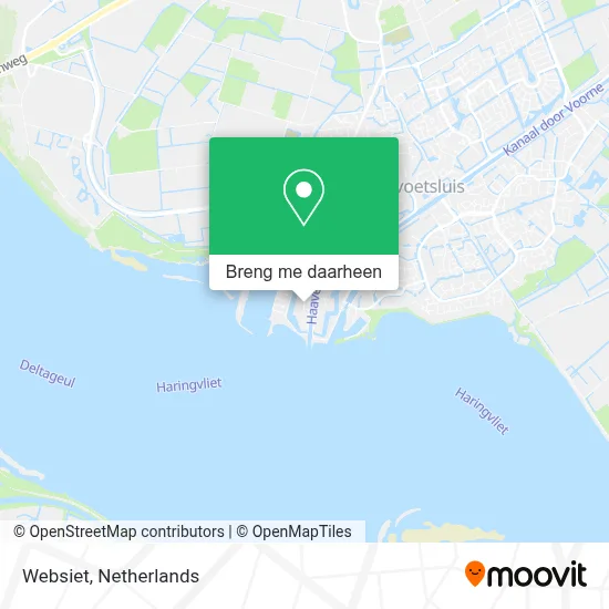 Websiet kaart