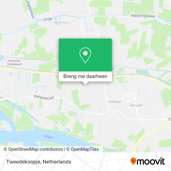Tweedekoopje kaart