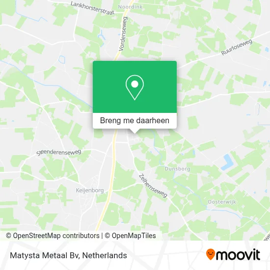 Matysta Metaal Bv kaart