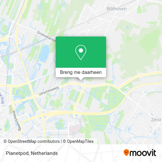Planetpod kaart