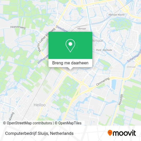 Computerbedrijf Sluijs kaart