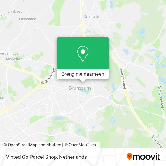 Vinted Go Parcel Shop kaart